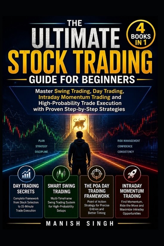 THE ULTIMATE STOCK TRADING GUIDE FOR BEGINNERS (4 BOOKS IN 1 ... - cover