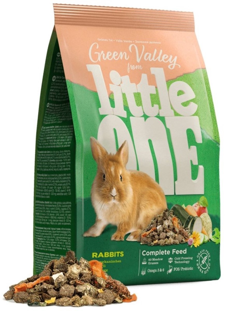 Little One Green Valley graanvrij konijnenvoer 750 g
