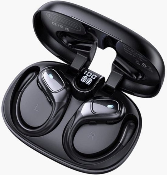 Xypher® Sport Pro Draadloze Sport Oordopjes - 75 uur Speeltijd - Ruisonderdrukking - IP68 Waterbestendig - Bluetooth - Sport Oortjes - Oortjes Draadloos - Geschikt voor Apple en Android - Zwart