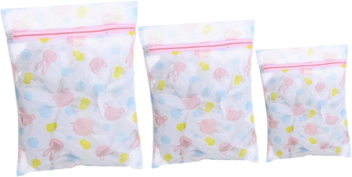 Waszakken Set - Kleding Netten - Fijne Was Beschermen - Ademend Polyester - 60x50CM - Gekleurd