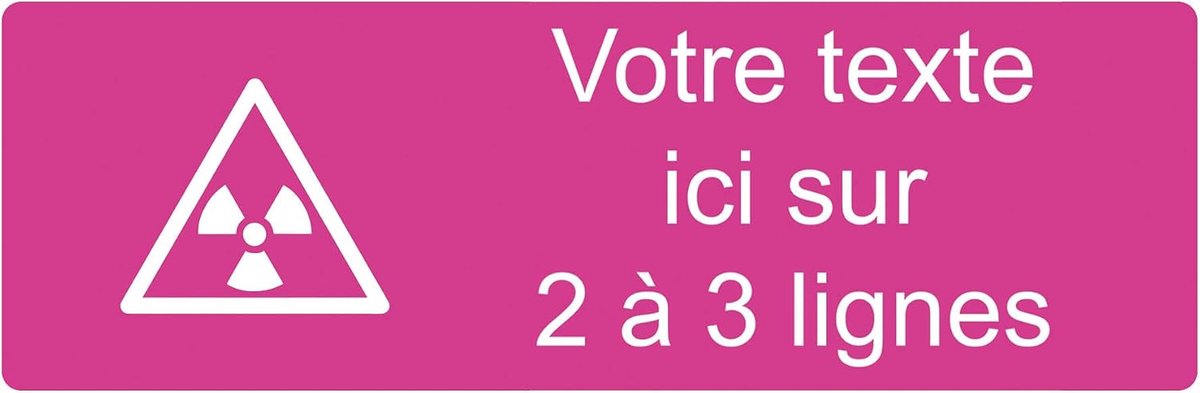 Naamplaatje Acryl - Gepersonaliseerd Bord - Persoonlijke Markering - Zelfklevend Ontwerp - 30 x 10 cm - Roze