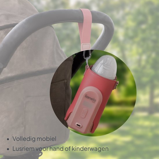 Lionelo Thermup Go Evo Flessenwarmer - Mobiel - 5 Temperatuurniveaus - USB-C Opladen - Tot 9 Uur Warmte - Geschikt voor Glas en Plastic van Merkloos — afbeelding 3