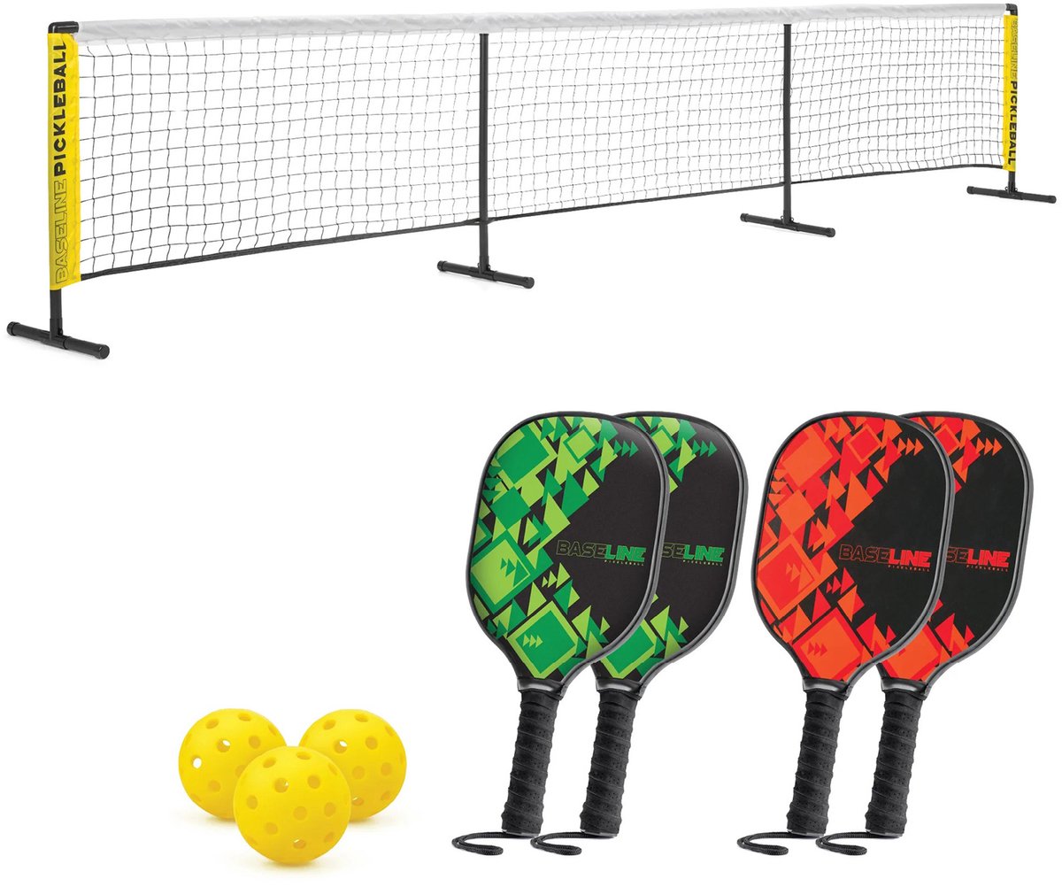 Baseline Pickleball Set 4 spelers met net