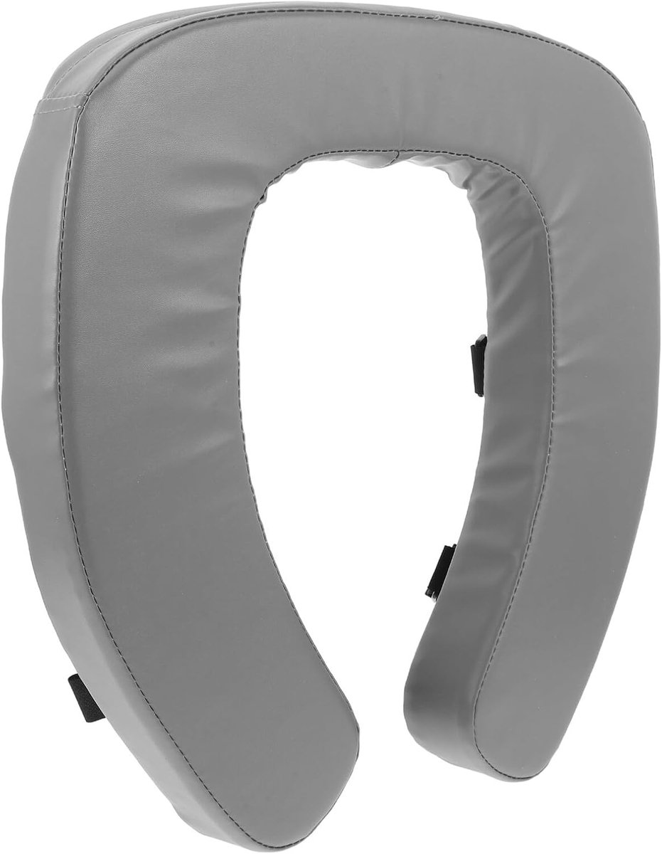 Toiletverhoger Kussen - Zitting Ondersteuning - Comfortabel Zitten - Waterdicht Materiaal - 375 x 365 cm - Grijs