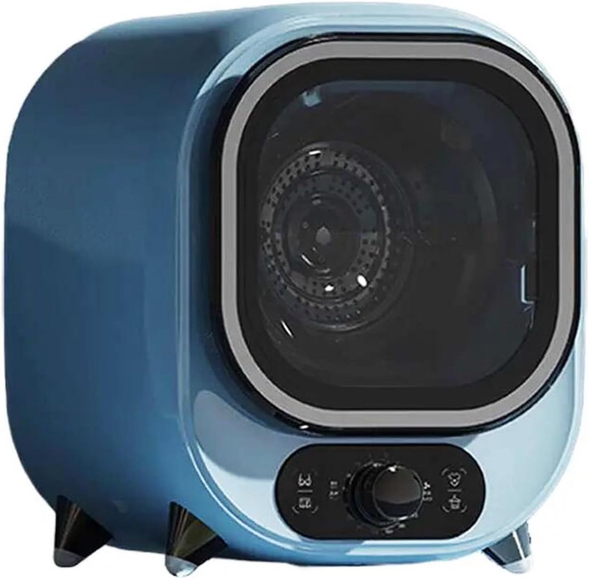 Compacte Kledingdroger Mini Dryer Snelle Droogbeurt Dubbele Temperatuurregeling 0.8 kg Capaciteit Blauw