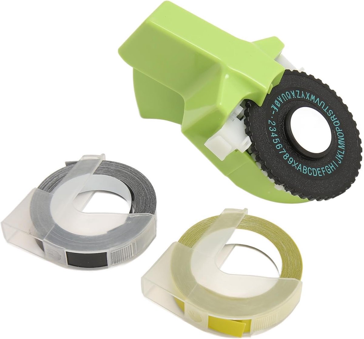 Labelmaker Embosser - Mini Printer - Handmatig Labels Maken - Ergonomisch Ontwerp - 19 x 13 x 5 cm - Groen