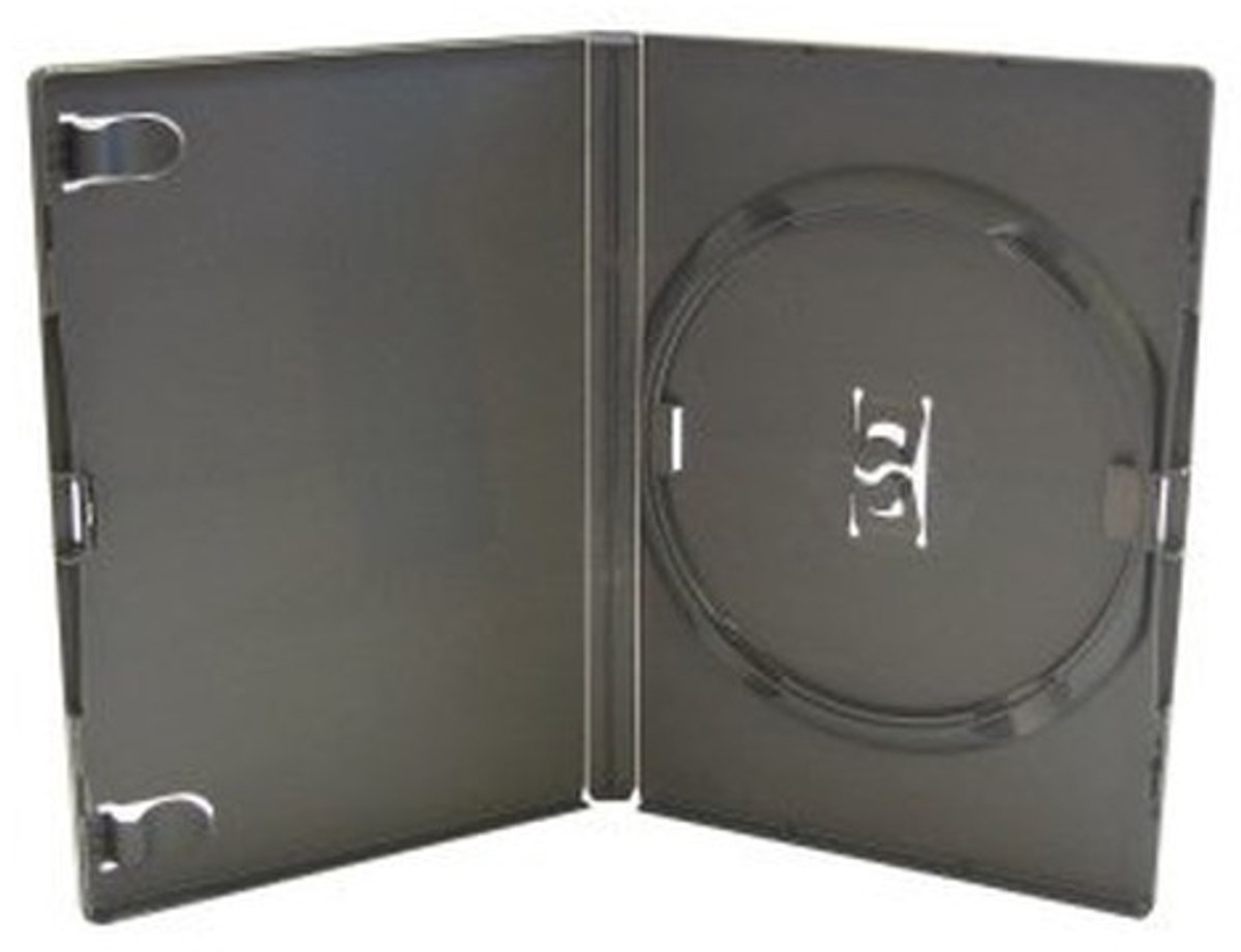 Dailygoods- DVD-Hoes Draagbaar - Zwart - 1 Schijf - 14 mm - 100 Stuks - Antislip - Hoezen