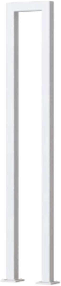 Metalen Trapleuning - Vierkante Buiskant - Veilig Traplopen - U-vormige Steun - 35-95cm - Wit