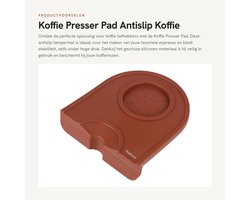 Dailygoods - Koffie Presser Pad - Antislip Koffie Tamper - Compact en