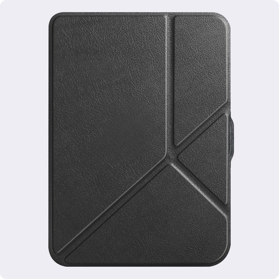 Hoes Geschikt voor Kobo Clara HD - Luxe E-reader Trifold Case - Bescherm Hoesje Book Cover - Zwart — afbeelding 5
