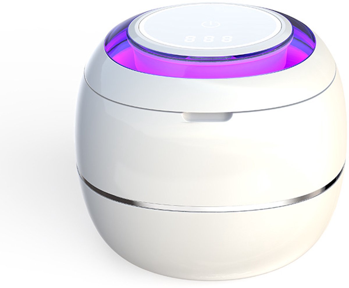 Ultrasonic Cleaner - Ultrasone Tandreiniger - Klein en Draagbaar - 180ml - Voor Brillen, Sieraden ,Horloge, Kunstgebit - Wit