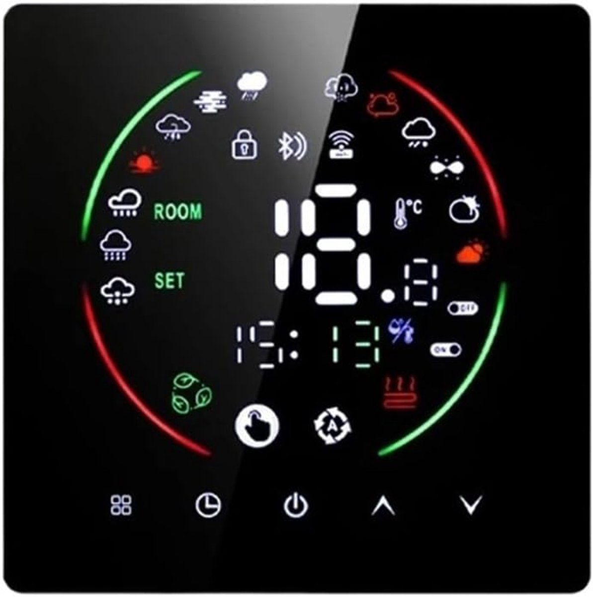 Slimme thermostaat - WIFI regelaar - Vloerverwarming regelen - App bediening - 16A belasting - Wit