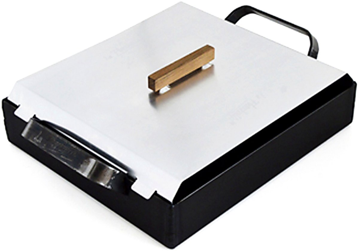 La Planchetta Bakplaat 1 Brander met Deksel – Warmgewalst IJzer 24,7 cm – PFAS-vrij – Inductie, Gas, Oven & BBQ