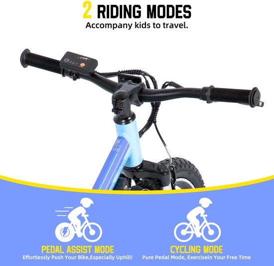 STARMOTO Radspur Elektrische Mountainbike - 20 Inch - 250W Motor - Vering Voorvork - Blauw — afbeelding 5