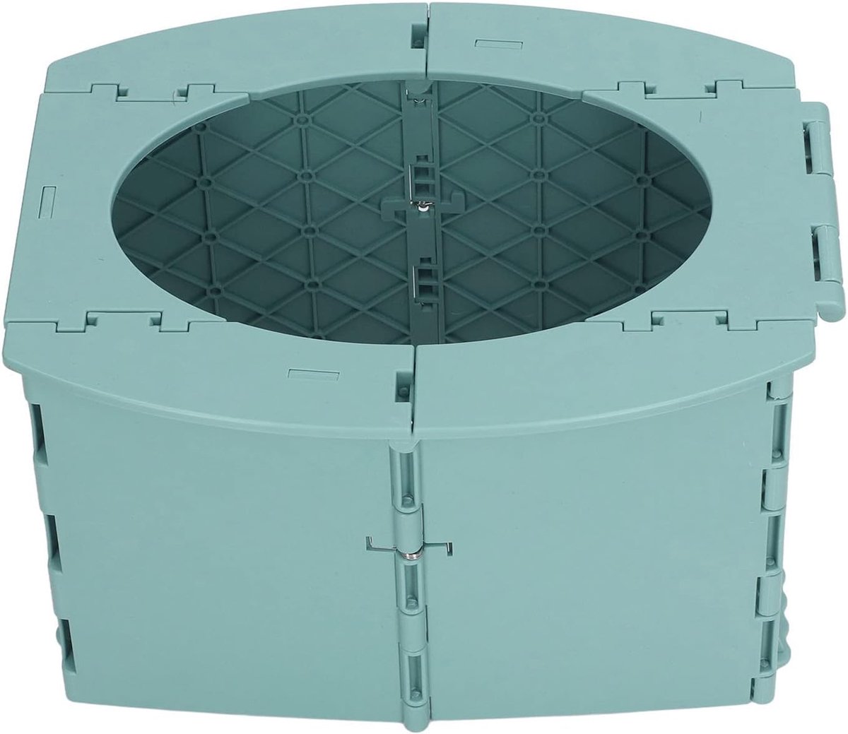 Opvouwbaar Toilet - Draagbaar Potje - Reizen en Kamperen - Lichtgewicht en Compact - 16 x 5 cm - Groen
