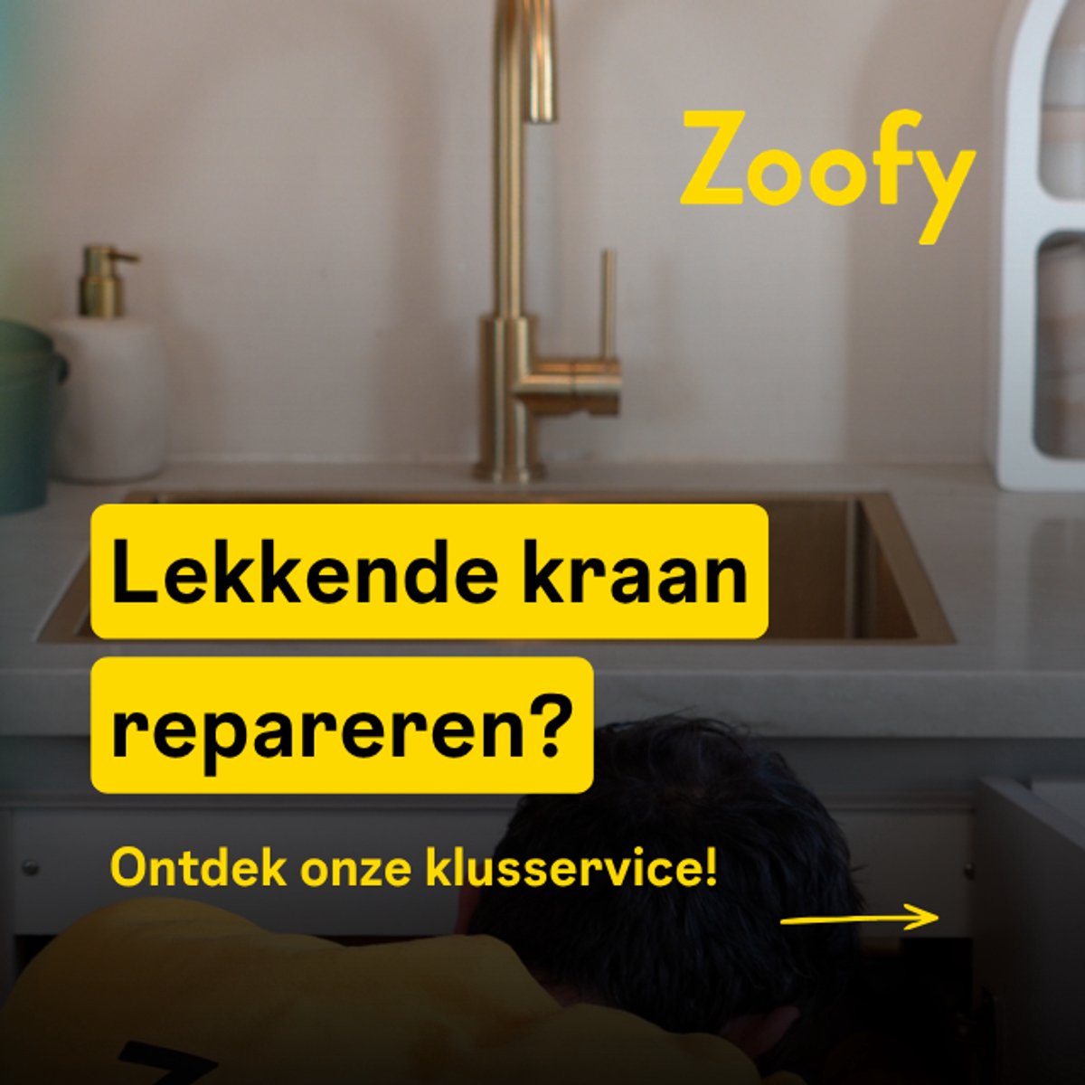 Lekkende kraan repareren - Door Zoofy in samenwerking met Bol - Installatie-afspraak gepland binnen 1 werkdag