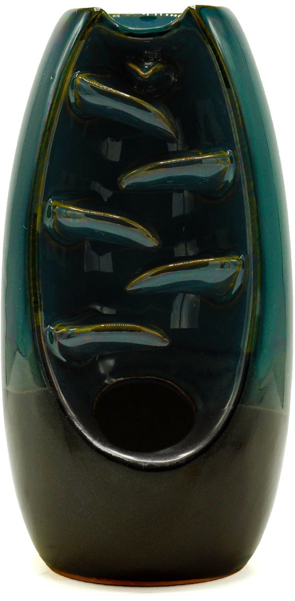 Backflow Incense Burner - Serine Oval Cascade