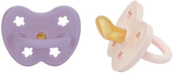 Two-Pack Orthodontic Teat 3-36 Months (Powder Pink & Lavender) — afbeelding 2