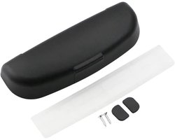 Zonnebrilhouder Auto - Brillenbox Clips - Veilig Opbergen - Zachte Binnenvoering - Compact Formaat - Zwart