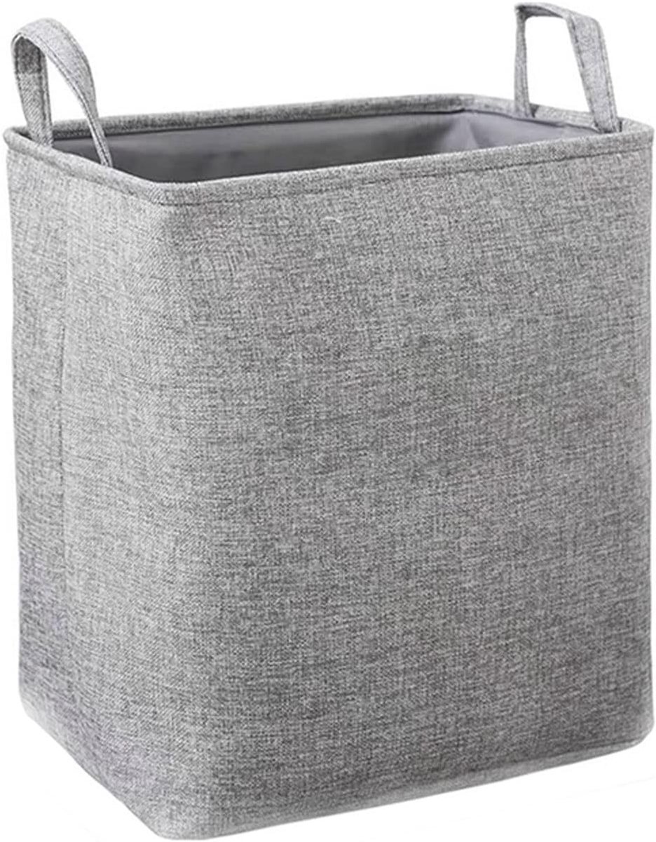 Wasmand Kledingmand Kleding Opbergen Stevige Handgrepen 40x36x23cm Grijs