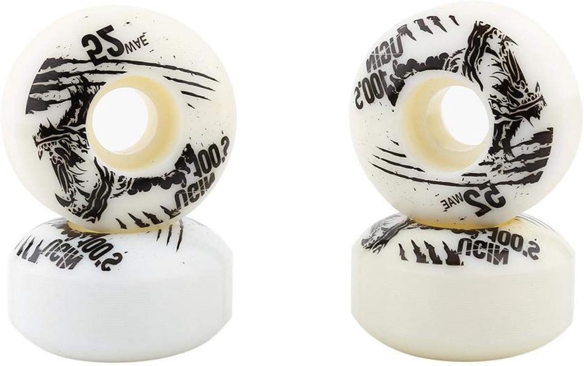 Skateboard wielen 52 mm x 30 mm 4 stuks PU longboard wielen voor soepel rijden en grip