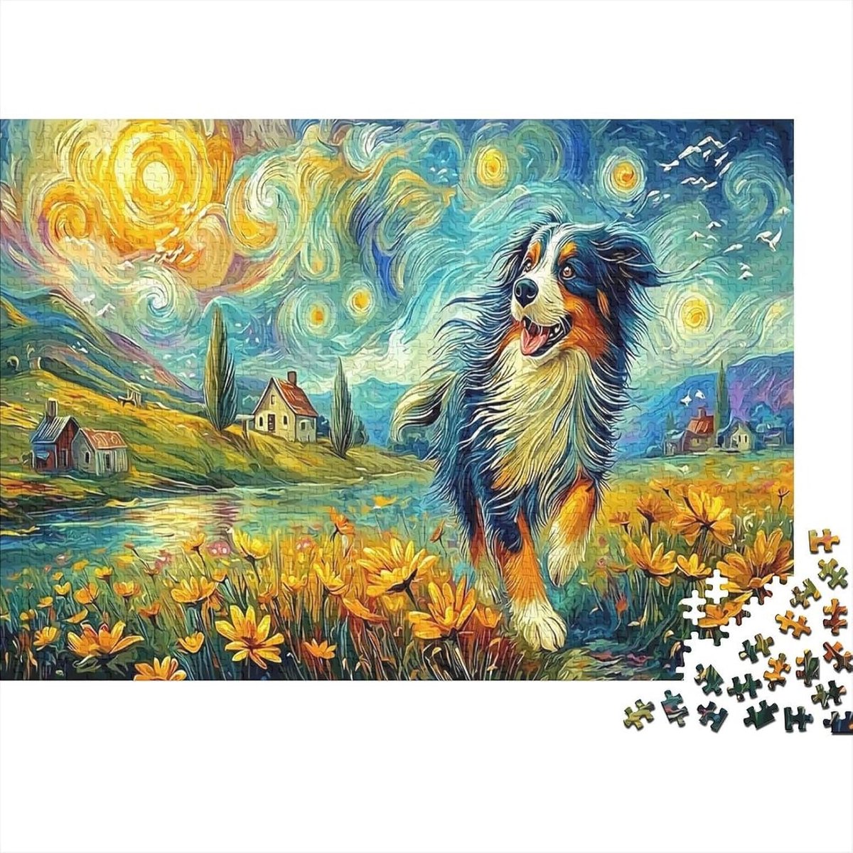 Papier Puzzel - Legpuzzel Volwassenen - Ontspanning en Gezelligheid - 1000 Stukjes - 52 x 38 cm - Kunststijl