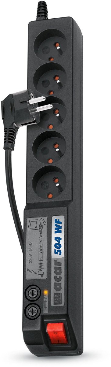Acar Overspanningsbeveiliging Stekkerdoos Voor Thuis En Kantoor 504Wf 3M