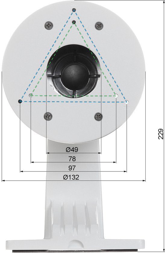 Hikvision DS-1273ZJ-130-TRL-B Zwarte muursteun van aluminium van HI — afbeelding 2
