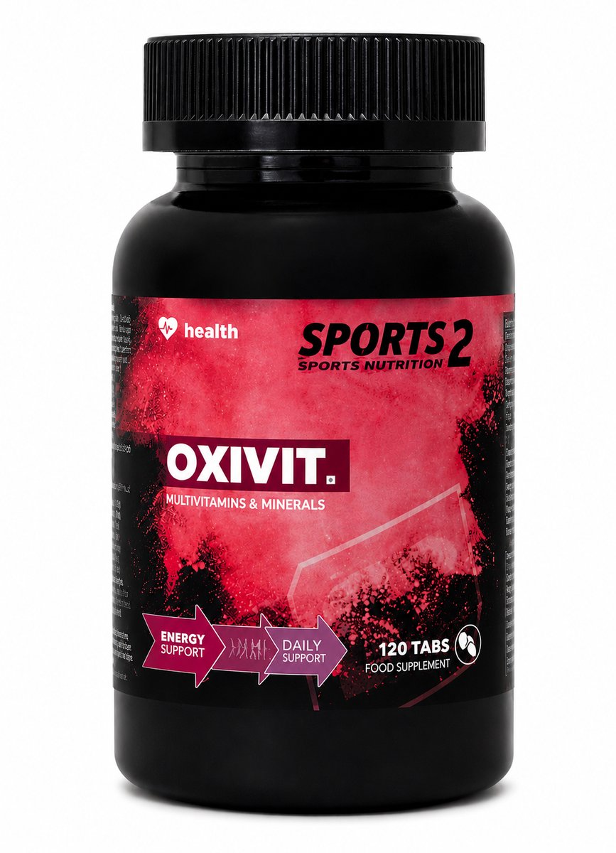 Sports2 Oxivit | Multivitamine Supplement | Vitaminen & Mineralen | Dagelijkse Ondersteuning | 120 tabletten