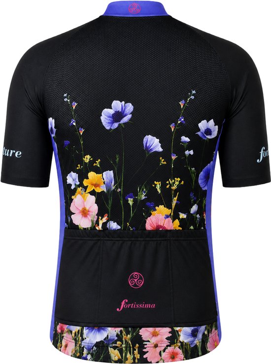 Fortissima Fietsshirt Bloemen - Heren en Dames - Korte Mouw - Maat XXS — afbeelding 3