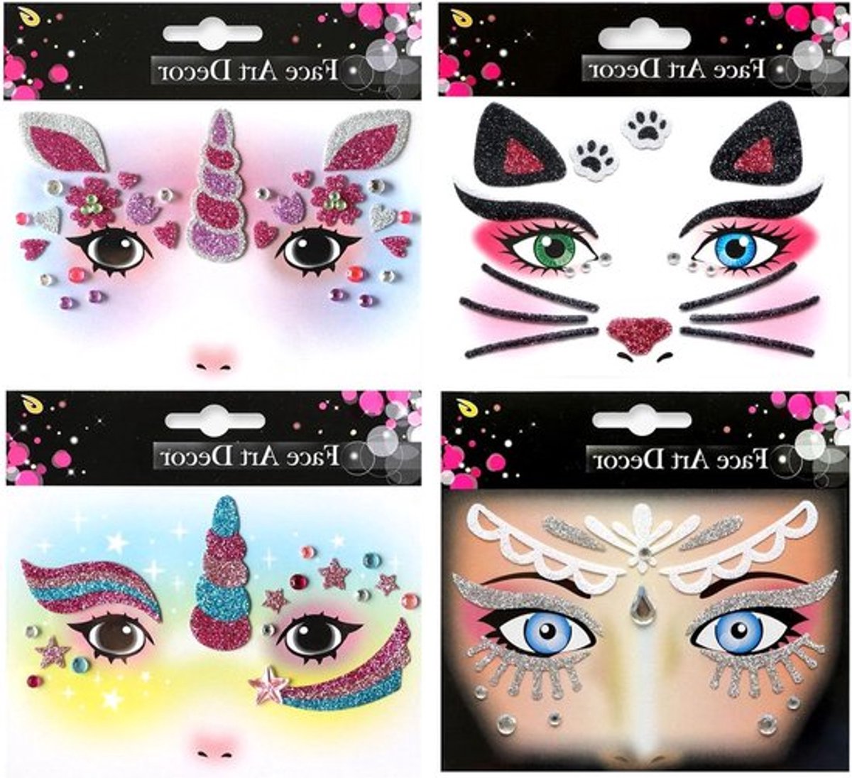 Elf gezichtstattoo Allecto Plus voor Halloween en Carnaval