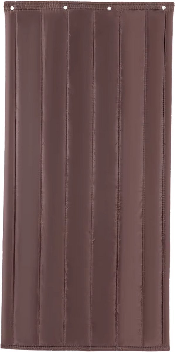 Gordijnenset 100 x 210 cm - Vliegengordijn en Coffee 100 x 210 cm - Voor Winterisolatie, Privacy, Woonkamer en Slaapkamer