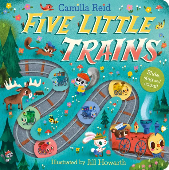 Slide and Count- Five Little Trains - cover