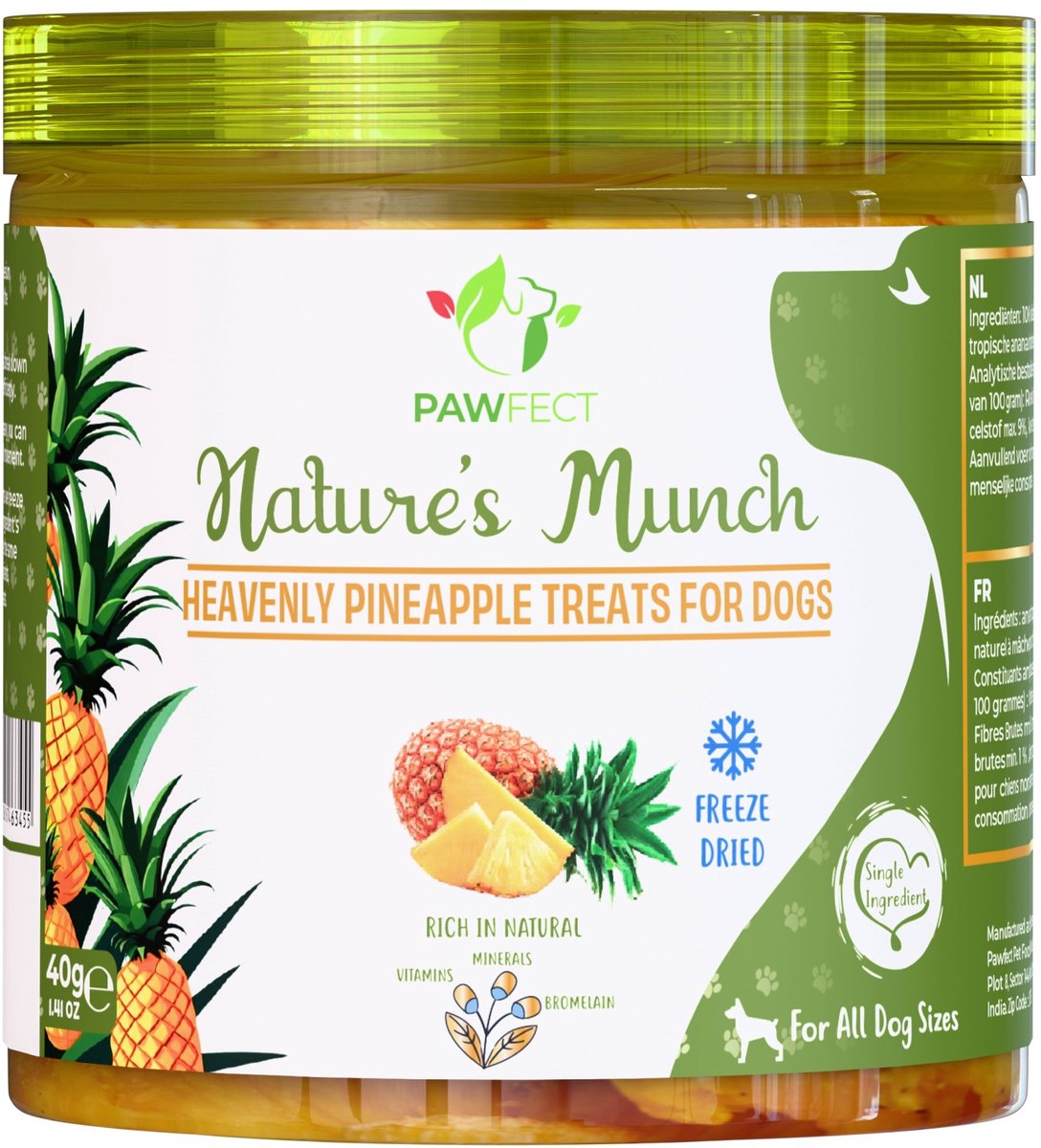 Pawfect hondensnacks Ananas 40 gr.