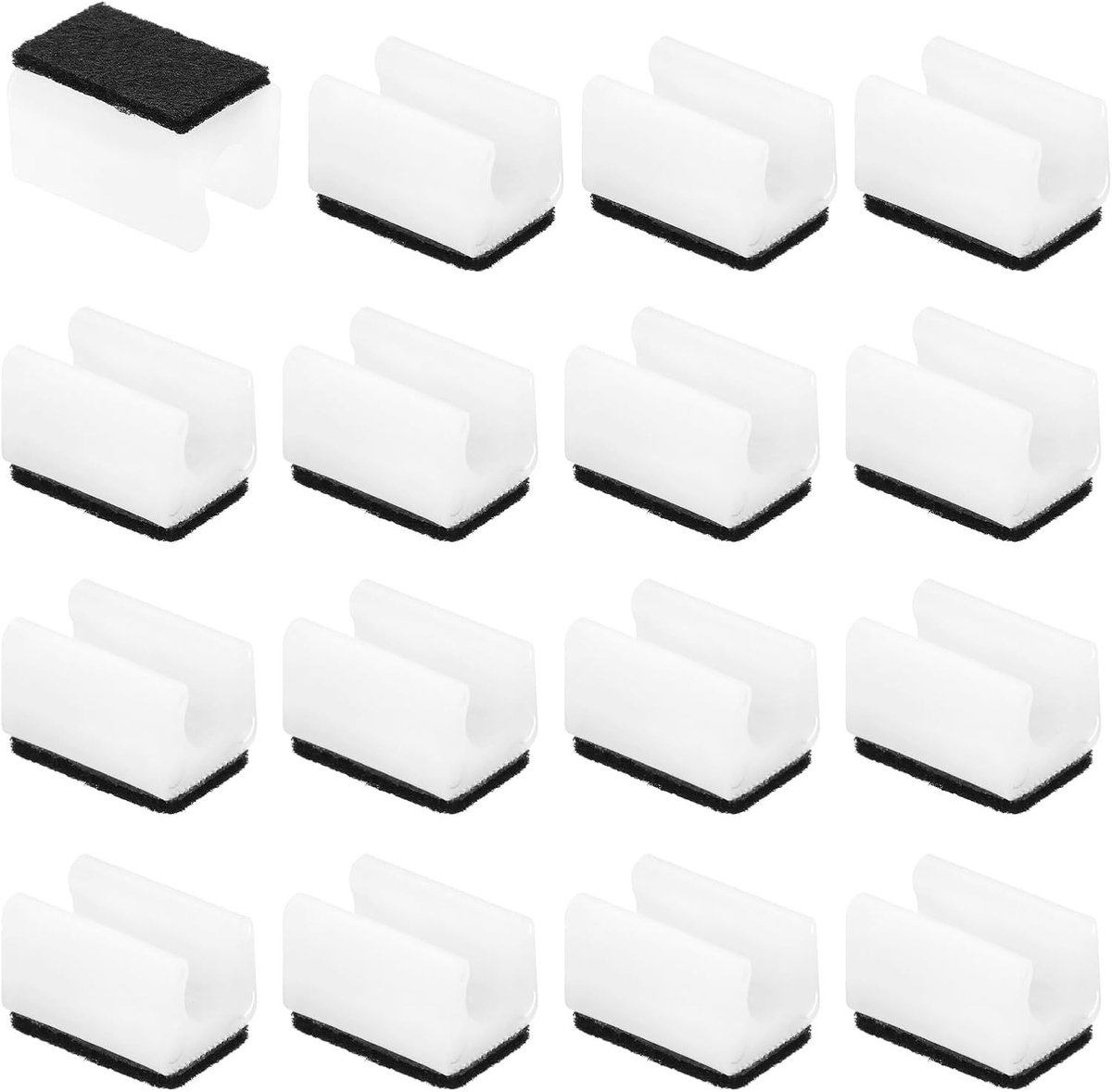 Stoelpoothoezen - Wit - Met Viltkussen - Voor Meubelpootdiameter 10 mm - Voor Diverse Meubeltypes