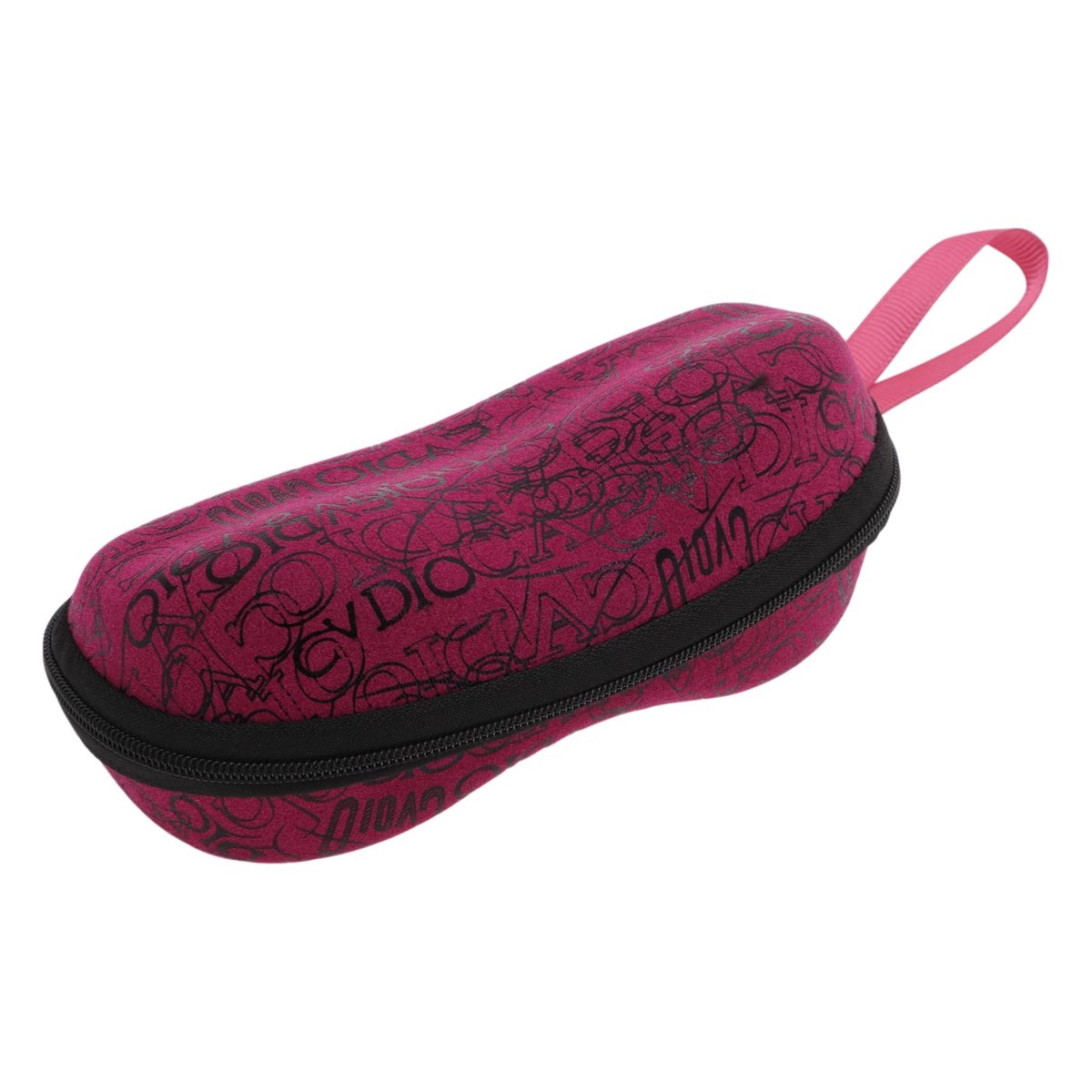 Dailygoods- Brillenkoker met karabijnhaak - Beschermende afdekking - Ritssluiting - Zachte binnenvoering - PVC/Katoen - 6.3"x3.15"x2.56 - Brillenetui