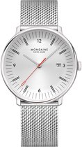 Mondaine MLE.41210.SM Doppio Heren Horloge Staal