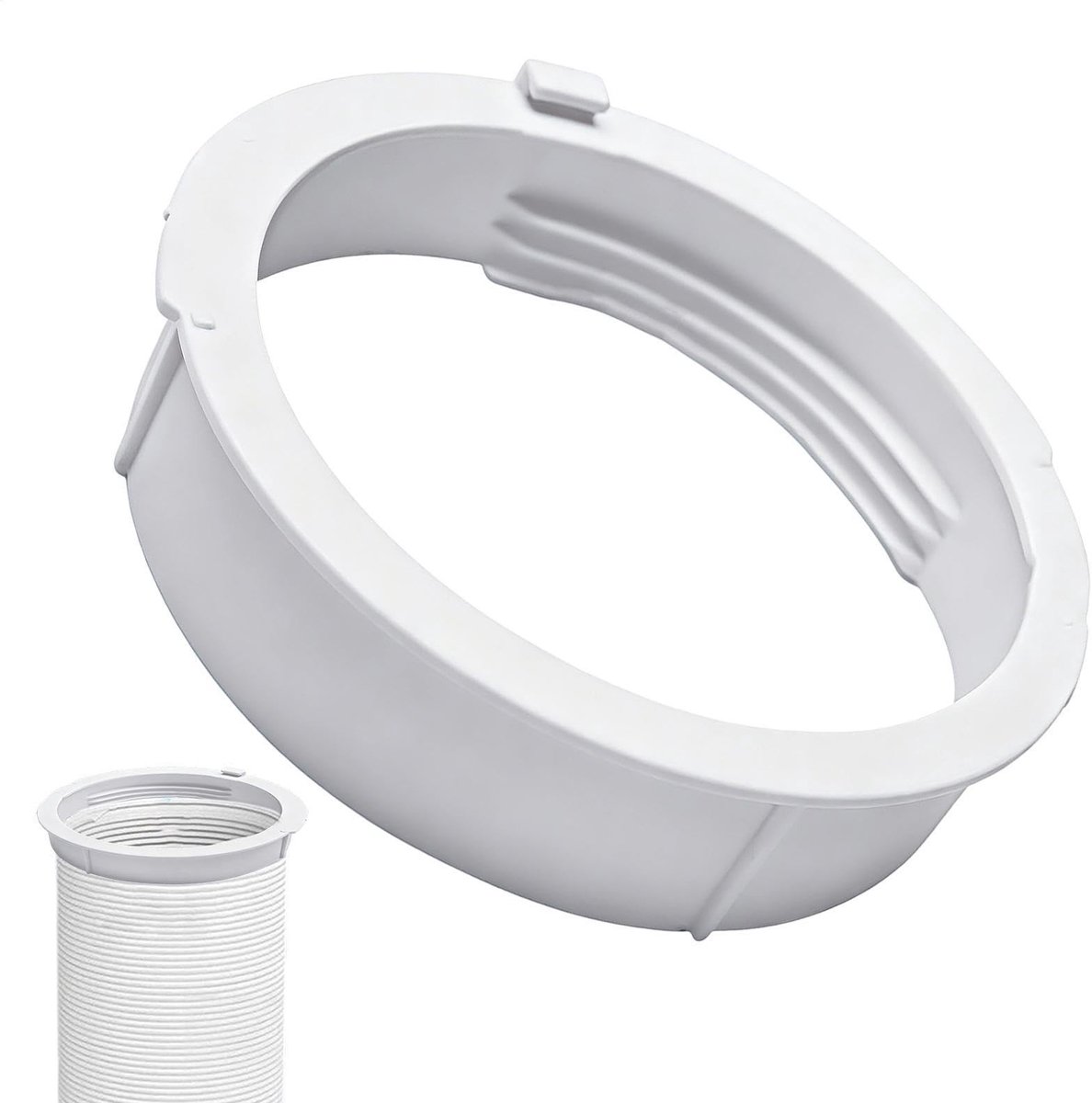 Dailygoods- Slangkoppeling 15 cm - Ventilatieadapter - Slangconnector - Koppelstuk - Verlengstuk - ABS Materiaal - Voor Koeling - Ventilatieslang