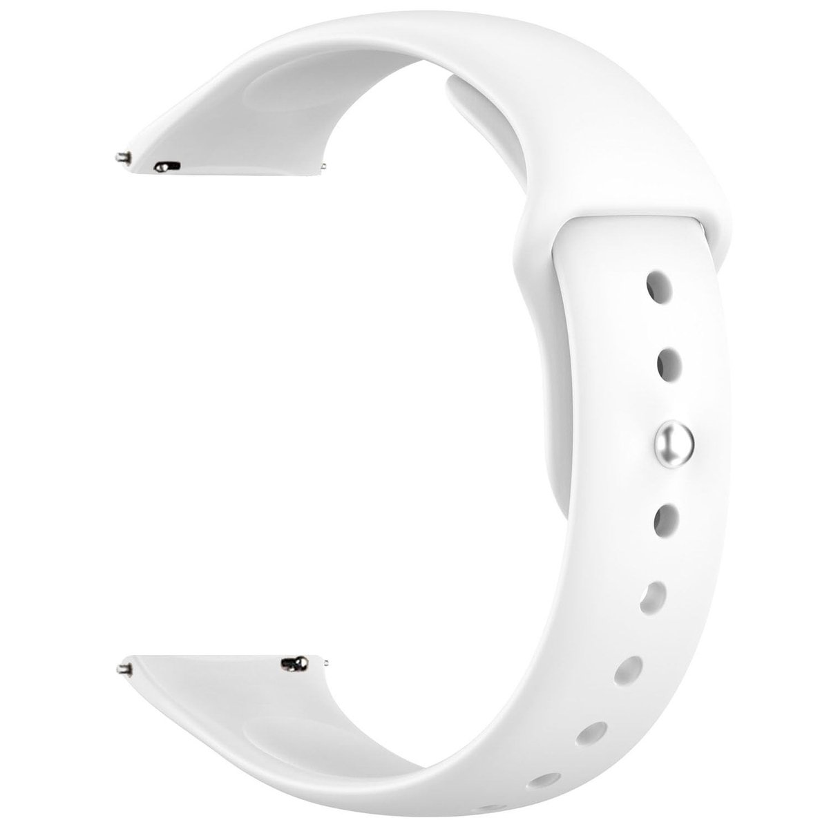 Dailygoods- Siliconen Horlogeband 20mm - Compatibel met Galaxy Watch 7/6/5 - Unisex Horlogeband - Verstelbaar Ontwerp - Metalen Gesp
