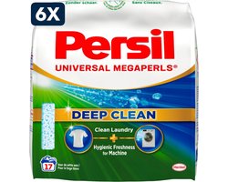 6 x Persil Universal Megaperls - Waspoeder - Witte en Gekleurde Was - 17 Wasbeurten