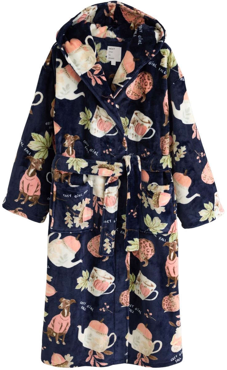 Next - Dames - Behaaglijke badjas - Blauw