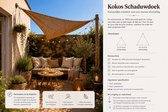 Schaduwdoek van Kokosvezel – Driehoek 2 x 2 x 2m