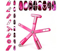 Cat eye magneten - Multifunctionele nagelmagneet - Magnetisch nagelgereedschap met kattenoogeffect - Nagelgereedschap - Geschikt voor nail art-ontwerpen, multifunctionele magneten en doe-het-zelf nail art-accessoires