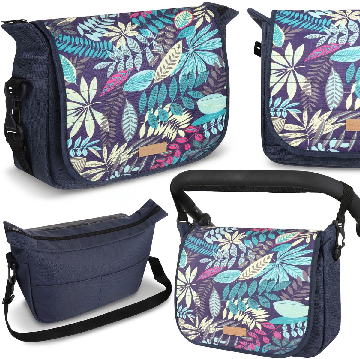 Zagatto WATERDICHTE transporttas voor kinderwagen, ORGANIZER voor kinderwagen 45x14x35 cm
