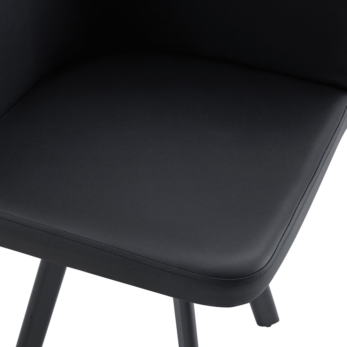 Clruro Eetkamerstoelen - PU-Zitting - Modern Minimalistisch - PU/Metaal