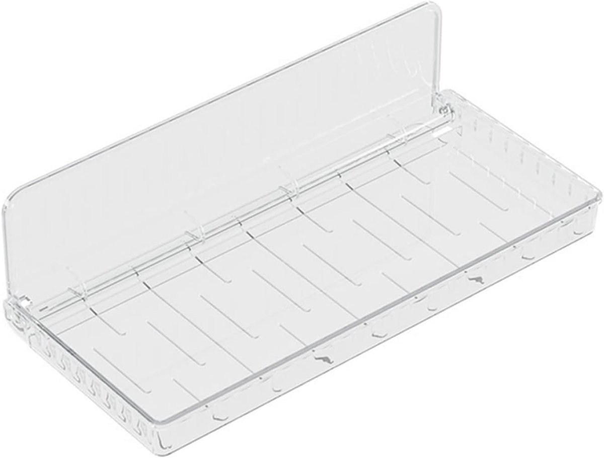 Vouwbare Muur Organizer, Duidelijke Acryl Plank zonder Boren, Waterdichte Opbergoplossing voor Badkamer en Keuken, Multifunctionele Planken voor Ruimtebesparing