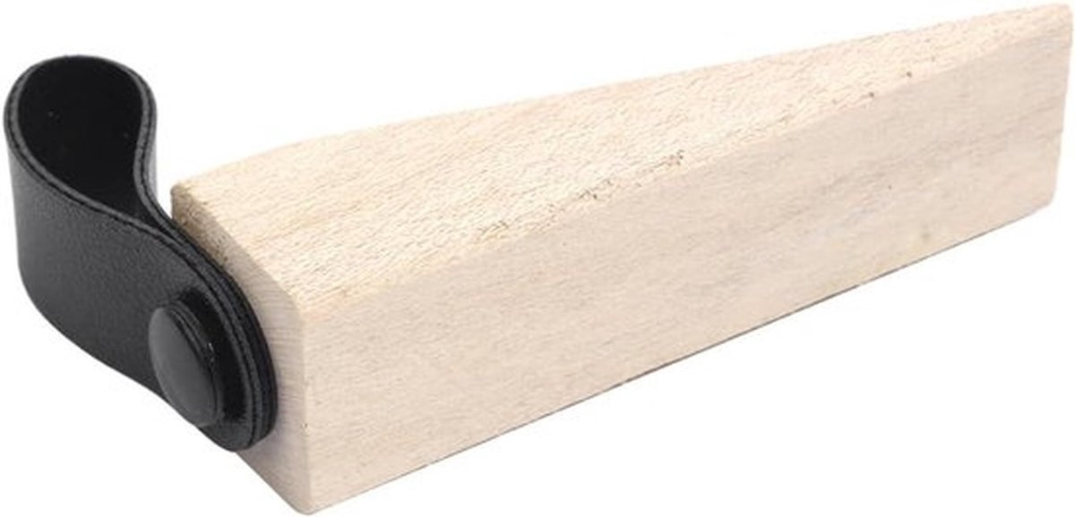 Houten deurstopper - deurwig - antislip - houten - deurstopper - wiggen - vingerbeschermer - geschikt voor deuren - slaapkamer, keuken, kantoor - 2 stuks.