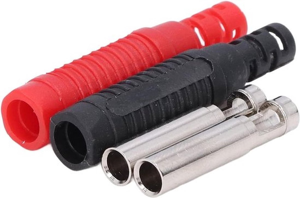 Vrouwelijke Banaanstekkerdoos - Messing - 5 Sets - PA Geïsoleerde - Veiligheidsomhulde - Stekkerdoos - Lantaarn - Geschikt voor USB-apparaten - Goudkleurig - Audio-accessoires