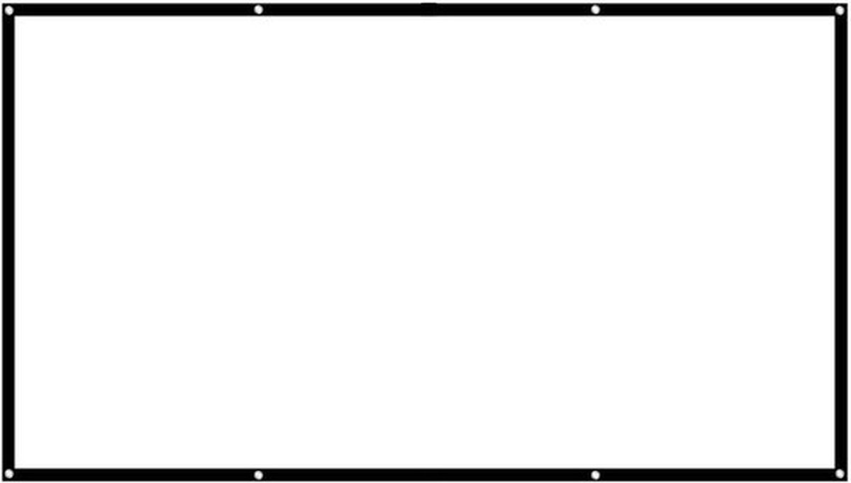 Projector Scherm Doek 60-100Inch 16:9 Hd Projector Scherm 3D Film Draagbare Scherm Gordijnen Beamer Leinwande (100 inch)