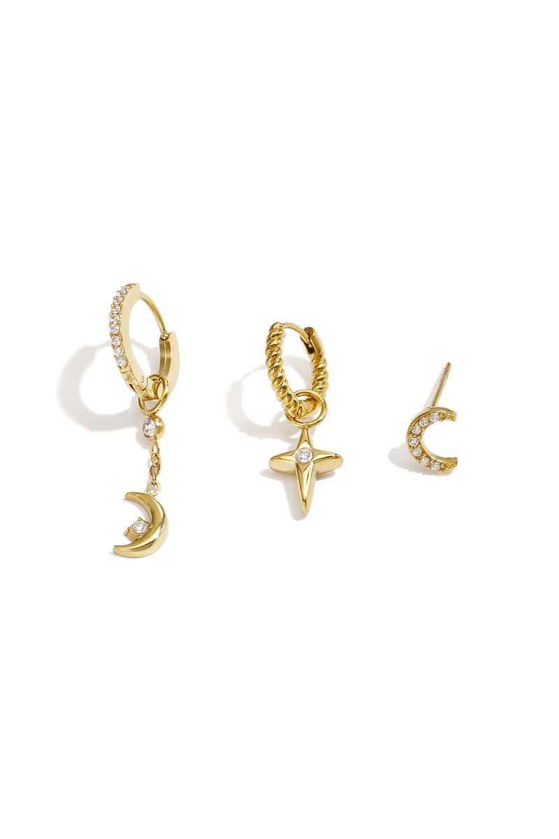 Liora - Oorbellenset - Goud - Stainless Steel - - Goud